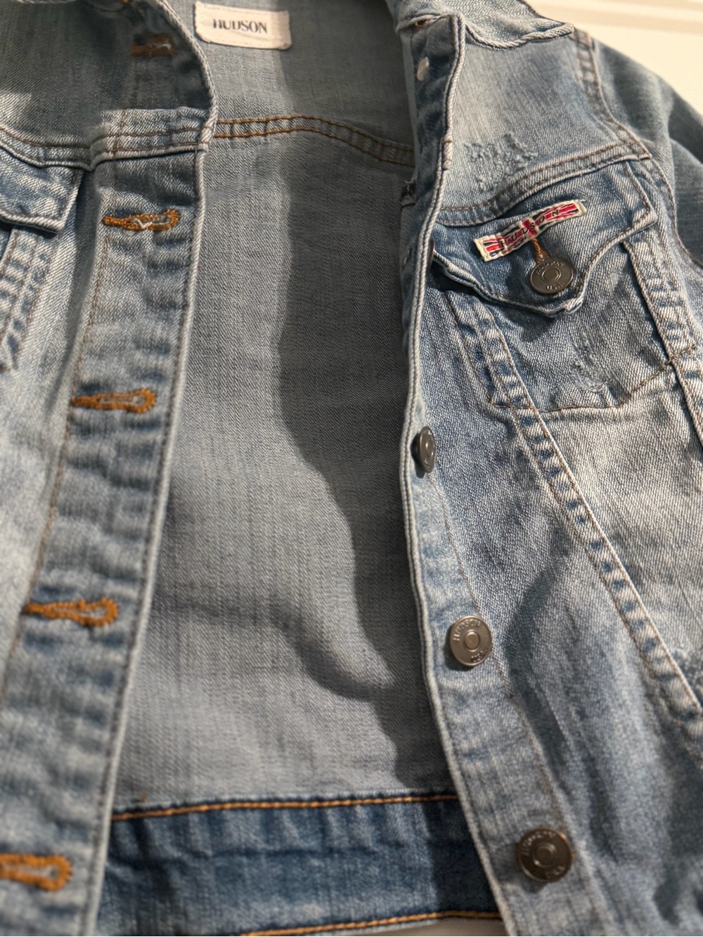 Hudson Jeans Light Blue Kids Denim Jacket